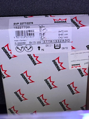 Dorma svp 2277 2278 - dorma, 2277/2278